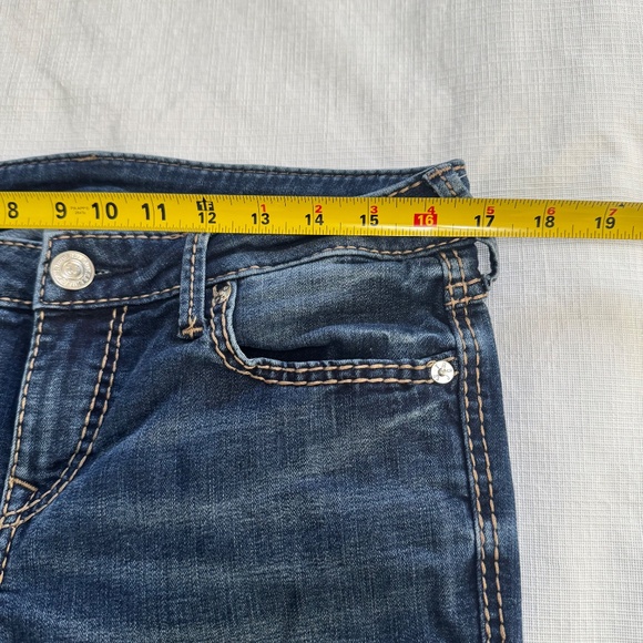 True Religion Billie Mid Rise Women Dark Blue Straight Leg Jeans SZ 31 - Picture 8 of 12